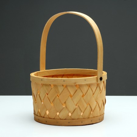 Wicker basket, sequoia, 20x12/26.5 cm, natural-3