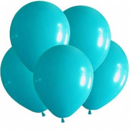 Latex ball 12 "Pastel, turquoise, set of 100 pcs.