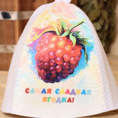 Bath cap with children's print "The sweetest berry"-3
