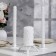 Candle-cylinder wedding "roses", 6x11.5 cm, home