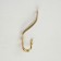 Hook furniture tundra TKT002, three -rod, gold, 4 pcs TMP