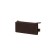 Key of zipper, length 14.5 cm, brown color
