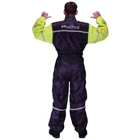 Rain overalls Bubble Dog, size XS, black and yellow-3