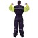 Rain overalls Bubble Dog, size XS, black and yellow