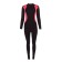 Women's thermal underwear (jumper, leggings), black color/coral, size 52