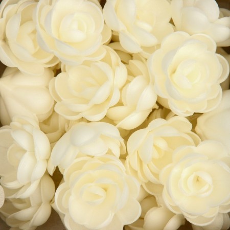 Wafer roses are large, complex, white, 28 pcs.-2