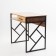 Written table Frame New, 800 × 510 × 760 mm, with a box and shelf, oak vanan / ferrous metal
