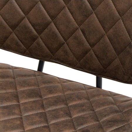 Maril chair, 470 × 580 × 855 mm, eco-leather, dark brown color-12