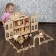 Designer Puppet House "Swing" for medium -sized furniture dolls