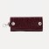 Key of buttons, length 12 cm, 7 carabiners, burgundy color