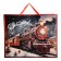 Laminated horizontal "holiday comes to us!", XL 49 × 40 × 19 cm