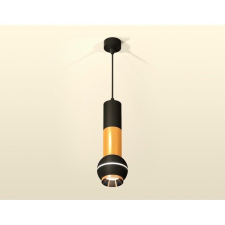 A set of suspension lamp with additional backlight Ambrella Light, Techno, XP11020030, GU5.3, 4200K, Black Sand, Gold Polized Gold-1