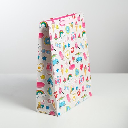 Package Gift Laminated Vertical, packaging, “Good mood!”, L 31 x 40 x 11.5 cm-2