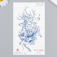 Tattoo on the body blue 