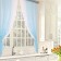 A set of curtains for the kitchen Witerra Lydia 250x160cm, Blue, PE100%