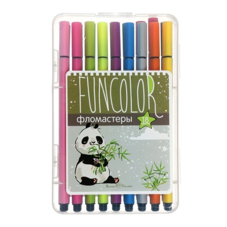 Flomasters 18 Funcolor flowers, in a plastic penalty spot, mix
