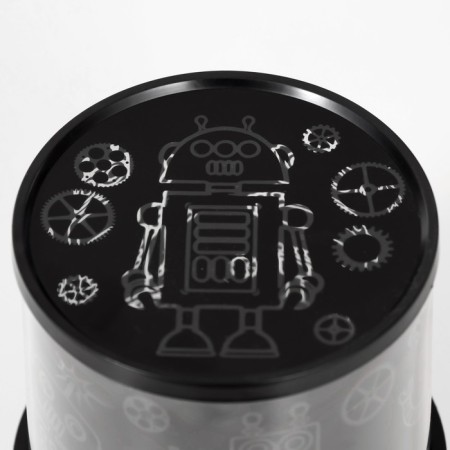 Night Projector "Robots" LED USB/from Black batteries 10.8x10.8x1.5 cm Risalux-6