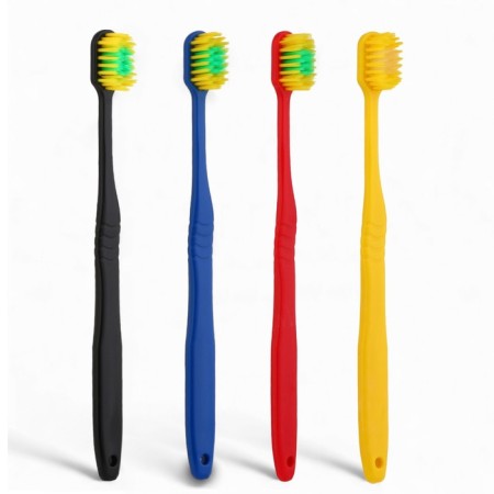 A toothbrush with a wide cleaning head and super -tank bristles, Japanese style-1
