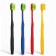 A toothbrush with a wide cleaning head and super -tank bristles, Japanese style