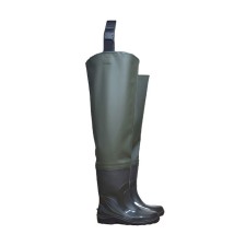Men's boots with a marshmallow extension d10-b, olive color, size 42