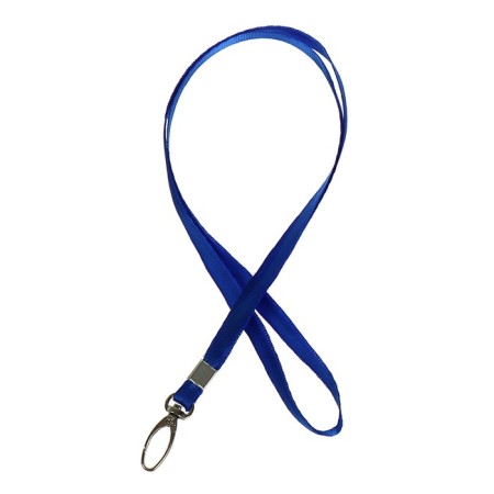 Baiga tape width-9mm, length-80cm with a wide metal carbine, blue-2