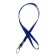 Baiga tape width-9mm, length-80cm with a wide metal carbine, blue