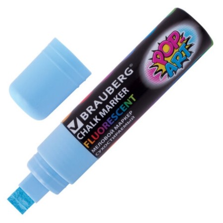 Cretaceous Brauberg "Pop-Art", 15 mm, dry, for smooth surfaces, blue
