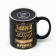 Ceramic mug "The best father", 300 ml, black color