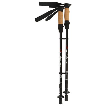 Sticks for Scandinavian walking online, telescopic, 3 sections, up to 135 cm, 2 pcs., Mix color-11