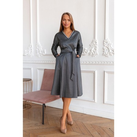 Women's dress, size 42, gray color 5583