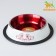 A bowl with a non-slip base decorative color, 230 ml, white-red