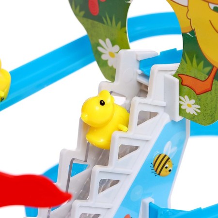 Developing toy "Ducks on the ladder", light and sound effects, 6 ducks in the kit-5