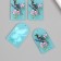 Acryl's work decor "Bird and pink flowers" 0.2x2.4x3.9 cm