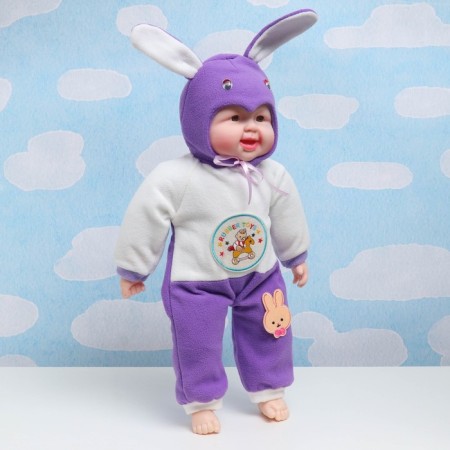 Funny doll in a hood 55cm, mix-8