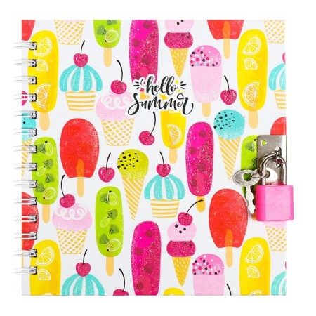 Gift notebook, 45 sheets, line, on the castle, on the crest, Eskimo (13x13.5cm)