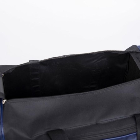 Sports bag with lightning, 3 outer pockets, blue color-3
