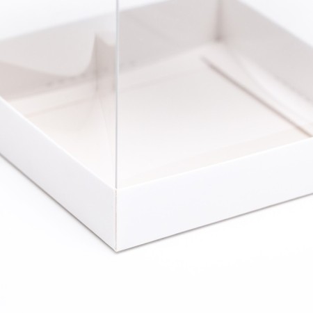 Box with PVC mini 10 x 10 x 12 cm "White"-2
