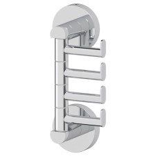 Four rotary hook, chrome, artwelle