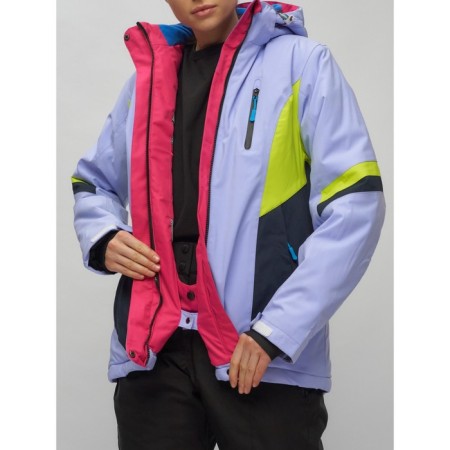 Ski suit, size 44, purple color-6
