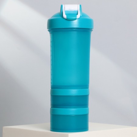 Plastic shaker “Sports is life”, 500 ml, two compartments-2