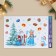 Santa Claus and Snow Maiden windows, reusable, 33 x 50 cm, New Year