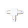 Connector T-shaped single-phase for connecting track tire pipelines GL7077 WH White