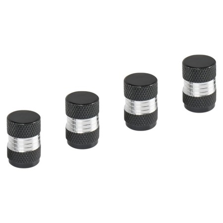 Caps on the tire valve K-6, black, metal, 4 pcs. AVC27-1