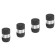 Caps on the tire valve K-6, black, metal, 4 pcs. AVC27