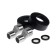 Accoona A71207F bath mixer, single -leaf, pour 300 mm, shower set, black