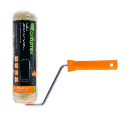 Sibrtekhkvo 80175 roller, for "facade works", polyacryl, 250 mm, handle d = 8 mm, d = 48 mm, pile 18 mm-2