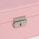 Casket to the leatherette for jewelry "Pink matte" 9x23x17 cm