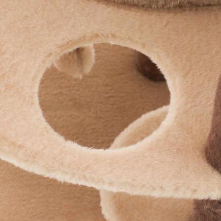 Complex for cats with a claw, corner, collapsible, 60 x 60 x 92 cm, beige-4