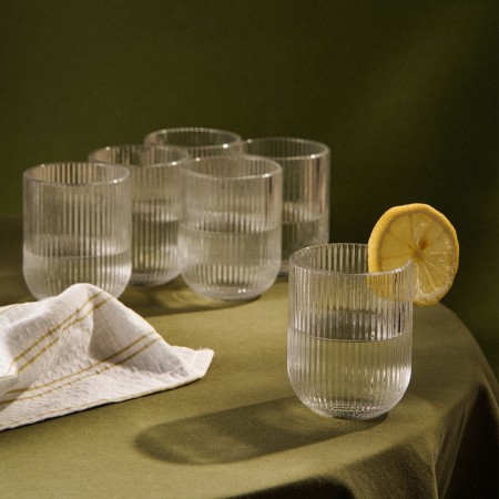A set of glasses 6 pcs "Modern" 260 ml, 7.5x9.5 cm, round bottom, the color is transparent-5