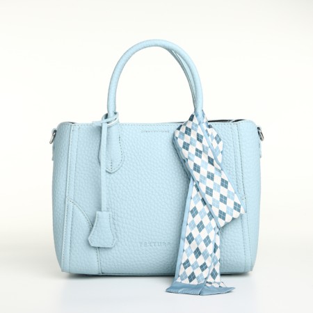 TEXTURA wives bag, 25*7*21, OD with zipper, belt regulus, blue-2